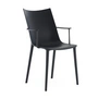 Kartell - H.H.H. fauteuil, zwart / mat