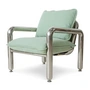 HKliving - Chrom -Lounge stoel, canvas mint