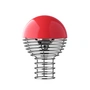 Verpan - Wire LED tafellamp met oplaadbare batterij, Ø 18 cm, chroom / rood