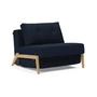 Innovation Living - Cubed 90 Fauteuil eiken / donkerblauw (528 Mixed Dance )