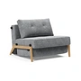 Innovation Living - Cubed 90 Fauteuil, eiken / lichtgrijs (565 Twist Granite )