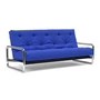 Innovation Living - Lomira Classic Slaapbank, incl. Nordic matras, 140 x 200 (512 Elegance Ultramarine)