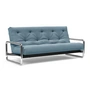 Innovation Living - Lomira Classic Slaapbank, incl. Nordic matras, 140 x 200 (525 Mixed Dance Light Blue)