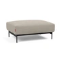 Innovation Living - Malloy Ottoman, zwart / naturel (579 Kenya Gravel )