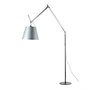 Artemide - Tolomeo Mega vloerlamp met dimmer, satijnen kap Ø 32 cm, zilver