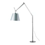 Artemide - Tolomeo Mega vloerlamp met dimmer, satijnen kap Ø 36 cm, zilver
