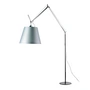 Artemide - Tolomeo Mega vloerlamp met dimmer, satijnen kap Ø 42 cm, zilver