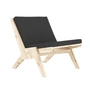 Karup Ontwerp - Sway Lounge Chair met zitkussen, natuurlijk grenen /. midnight grey