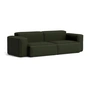 HAY - Mags Soft Sofa 2,5 zits met lage armleuning, combinatie 1, donkergroen (Maglia) / naden: beige (viltglijders)