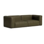 HAY - Mags Soft Sofa 2,5 zits, combinatie 1, forest (zeis) / naden: beige (viltglijders)