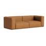 HAY - Mags Soft Sofa 2,5 zits, combinatie 1, cognac (zeis) / naden: beige (viltglijders)