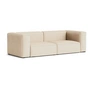 HAY - Mags Soft Sofa 2,5 zits, combinatie 1, beige ( Bolgheri LGG60) / naden: beige (viltglijders)