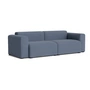 HAY - Mags Sofa 2,5-zits met lage armleuning, combinatie 1, blauw ( Linara 198) (viltglijders)