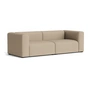 HAY - Mags Sofa 2,5-zits, combinatie 1, warm grijs (Maglia) (viltglijders)