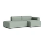 HAY - Mags Sofa 2,5 zits met lage armleuning rechts, combinatie 3, lichtgroen ( Metaphor 023) (viltglijders)