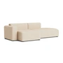 HAY - Mags Sofa 2,5 zits met lage armleuning links, combinatie 3, beige ( Bolgheri LGG60) (viltglijders)
