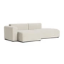 HAY - Mags Sofa 2,5 zits met lage armleuning links, combinatie 3, crème ( Linara 440) (viltglijders)