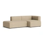 HAY - Mags Sofa 2,5 zits, combinatie 3, armleuning rechts / zand ( Turf ) (viltglijders)