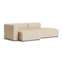 HAY - Mags Sofa 2,5 zits, combinatie 3, armleuning links / beige ( Hallingdal 220) (viltglijders)