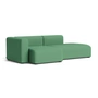 HAY - Mags Sofa 2,5 zits, combinatie 3, armleuning links / groen ( Steelcut 3 932) (viltglijders)