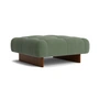 HAY - Quilton Lift Ottoman, walnoot / groen (Linara 100)
