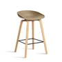 HAY - About A Stool AAS 32 H 65 cm, eiken gelakt / zwart staal / klei 2. 0 (kunststof glijders)