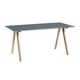 HAY - Copenhague CPH10 2. 0 Bureau, 160 x 80 cm, gelakt eiken / linoleum smokey blue