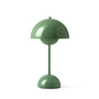 & Tradition - Flowerpot Oplaadbare tafellamp VP9 met magnetische oplaadkabel, glanzend, sage green (Exclusive Edition)