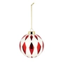 Alessi - Delight kerstbal 6, wit / rood / goud