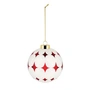 Alessi - Delight kerstbal 5, wit / rood / goud