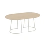 Muuto - Airy Salontafel, medium, gelakt eiken / gebroken wit