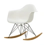 Vitra - Eames Plastic Fauteuil RAR, geelachtig esdoorn / basic donker / wit