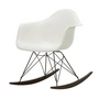 Vitra - Eames Plastic Fauteuil RAR RE, donker esdoorn / basic donker / wit