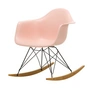 Vitra - Eames Plastic Fauteuil RAR RE, geelachtig esdoorn / basic donker / lichtroze