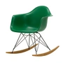 Vitra - Eames Plastic Fauteuil RAR RE, geelachtig esdoorn / basic dark / emerald