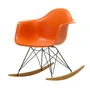 Vitra - Eames Plastic Fauteuil RAR RE, geelachtig esdoorn / basic donker / roest oranje