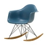 Vitra - Eames Plastic Fauteuil RAR RE, geelachtig esdoorn / basic donker / zeeblauw