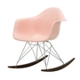 Vitra - Eames Plastic Fauteuil RAR RE, donker esdoorn / chroom / lichtroze