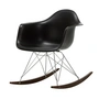 Vitra - Eames Plastic Fauteuil RAR RE, donker esdoorn / chroom / gitzwart