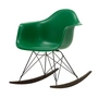 Vitra - Eames Plastic Fauteuil RAR RE, donker esdoorn / basic dark / smaragd