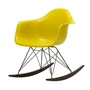 Vitra - Eames Plastic Fauteuil RAR RE, donker esdoorn / basic donker / mosterd