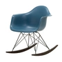 Vitra - Eames Plastic Fauteuil RAR RE, donker esdoorn / basic donker / zeeblauw