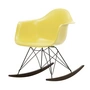 Vitra - Eames Plastic Fauteuil RAR RE, donker esdoorn / basic donker / citron