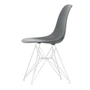 Vitra - Eames Plastic Side Chair DSR RE, wit / granietgrijs (viltglijders wit)