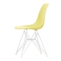 Vitra - Eames Plastic Side Chair DSR RE, wit / citroen (witte viltglijders)