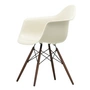 Vitra - Eames Plastic Armchair DAW RE, donker ahorn / kiezel (viltglijders basic dark)