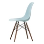 Vitra - Eames Plastic Side Chair DSW RE, donker ahorn / ijsgrijs (basisglijders van donker vilt)