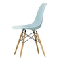 Vitra - Eames Plastic Side Chair DSW RE, honingkleurig essen / ijsgrijs (basisglijders van donker vilt)