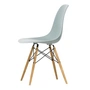 Vitra - Eames Plastic Side Chair DSW RE, honingkleurig essen / lichtgrijs (basisglijders van donker vilt)