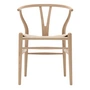Carl Hansen - CH24 Wishbone Chair, eiken wit geolied / vlechtwerk naturel